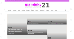 Desktop Screenshot of maminky21.cz