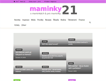 Tablet Screenshot of maminky21.cz